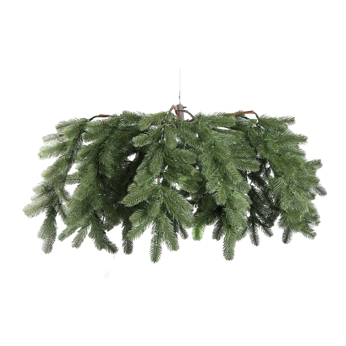 Rosamond kersthanger van PTMD in groen zonder verlichting, brede krans van 100x100x50 cm