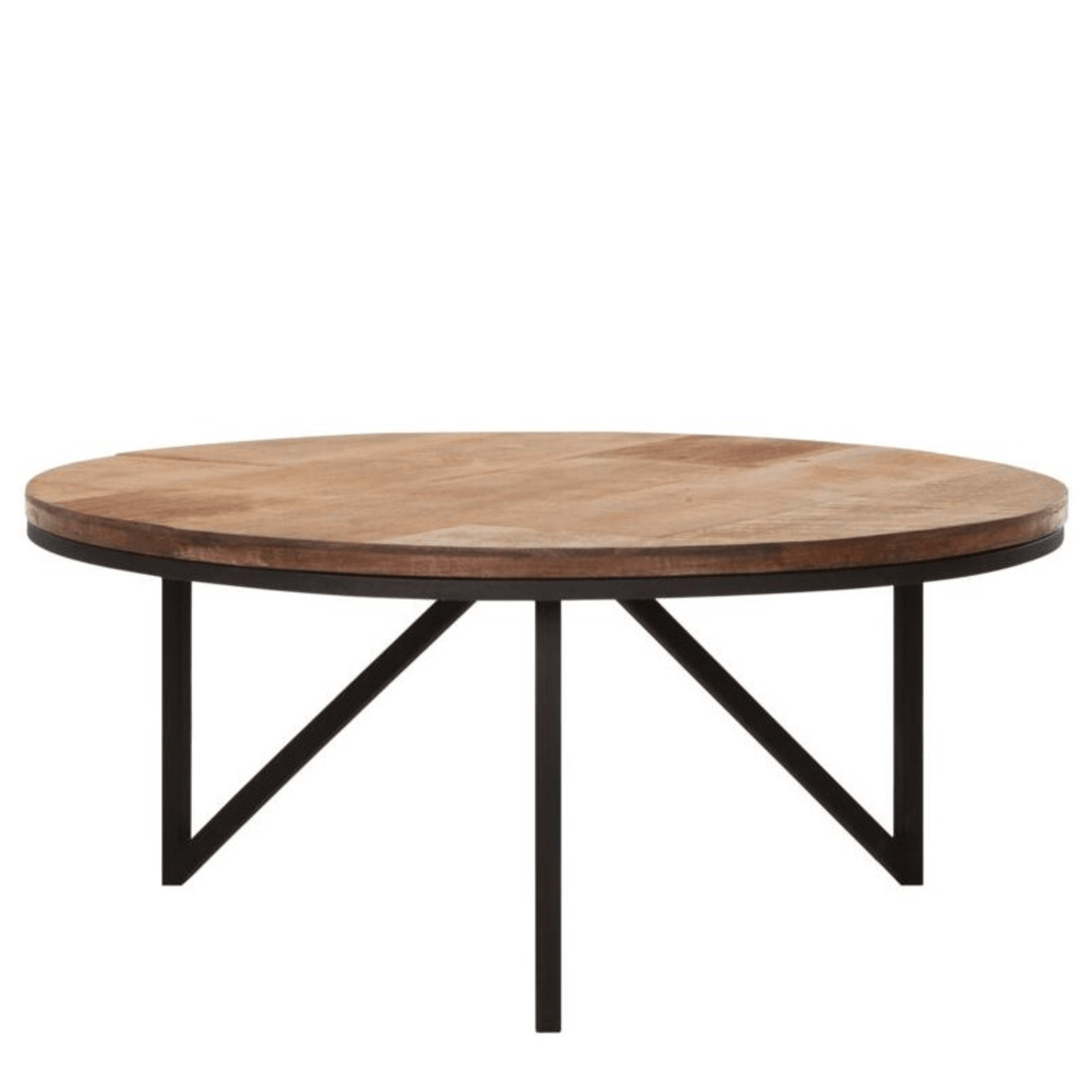 Salontafel Odeon Large verweerd teakhout Ø80cm DTP Home