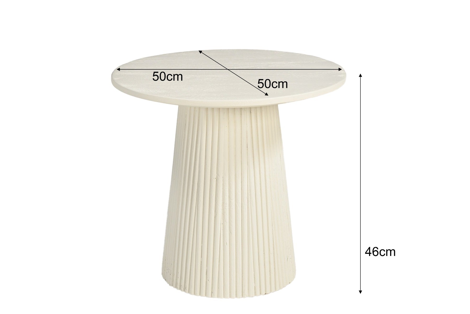 Patrice salontafel van Livingfurn, afmetingen Ø50cm x H46cm