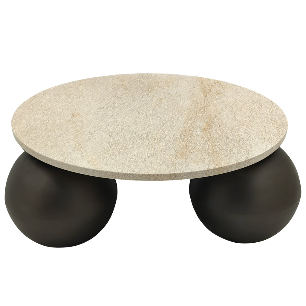 Salontafel Skippy Beige Marmer PTMD - Salontafel - PTMD - livinglovely.nl