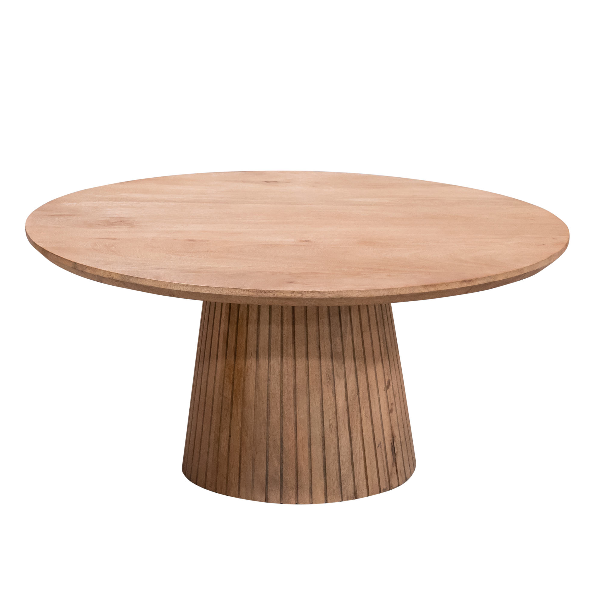 De brede Solana salontafel van 80 cm naast de smallere uitvoering van 50 cm