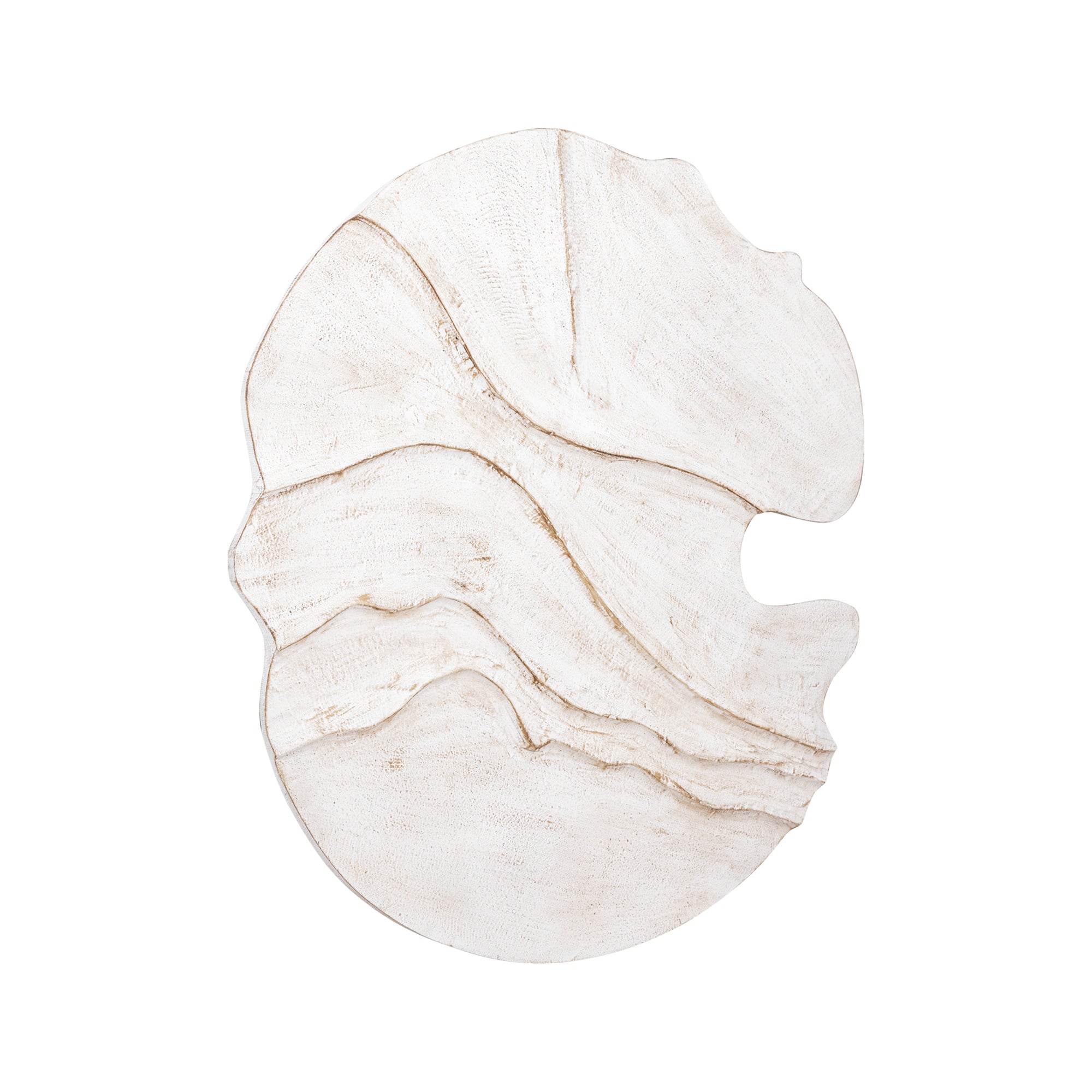 Samraj White MDF Wall Panel Wave Structure PTMD - Wandpaneel - PTMD - livinglovely.nl