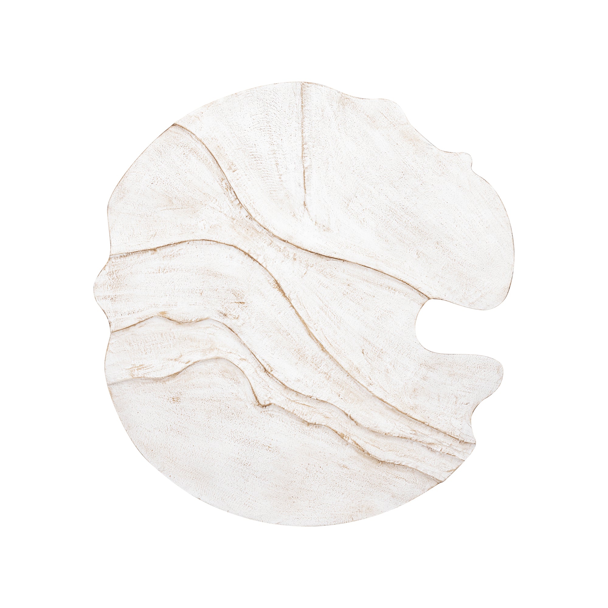 Samraj White MDF Wall Panel Wave Structure PTMD - Wandpaneel - PTMD - livinglovely.nl