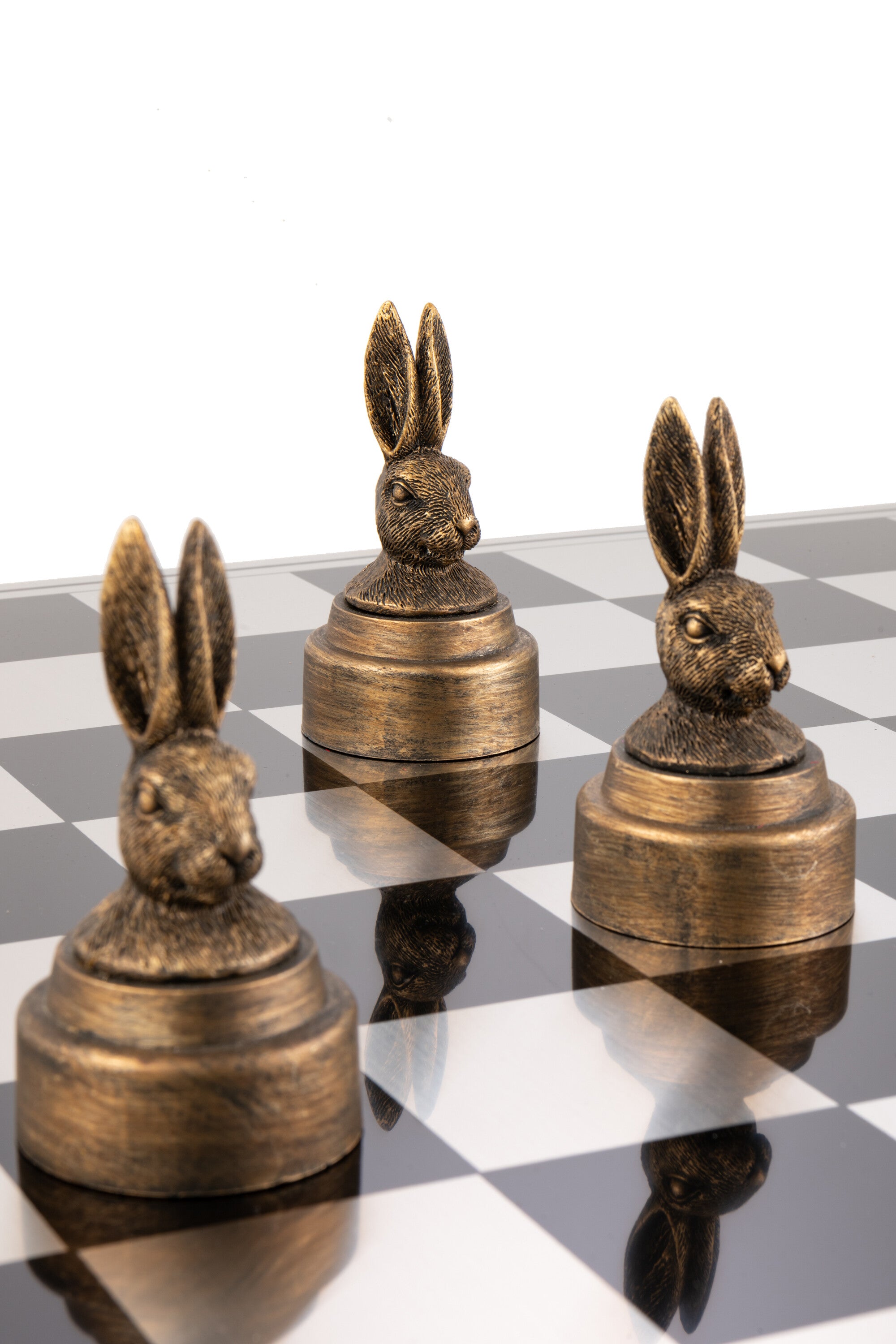 Schaakspel Dieren Polyresin Mix J-Line - Schaakspel - J-Line - livinglovely.nl