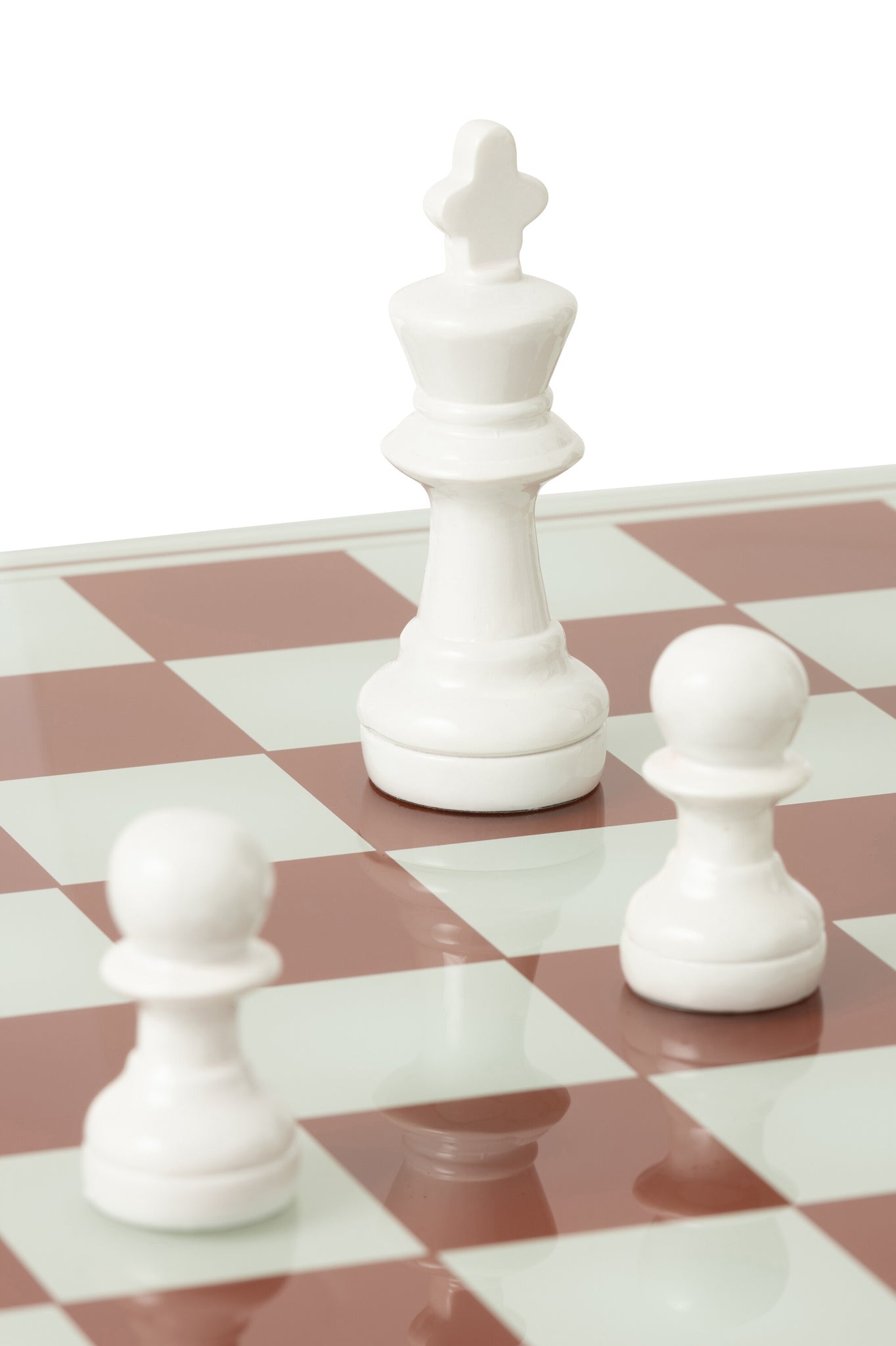 Schaakspel Polyresin Wit/Kerst Rood J-Line - Schaakspel - J-Line - livinglovely.nl