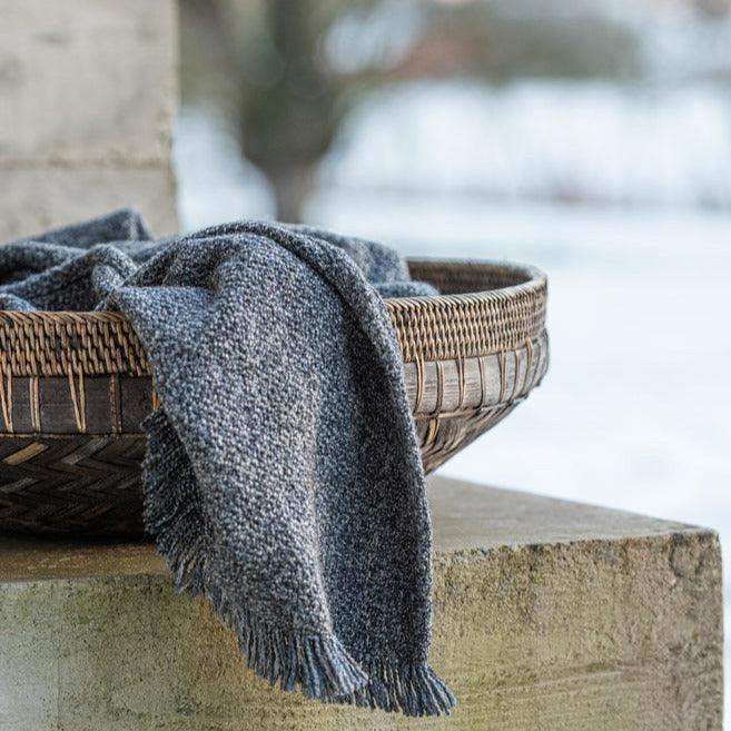 Schalen Rond Rotan Zwart Set van 2 - Schaal - J-Line - livinglovely.nl