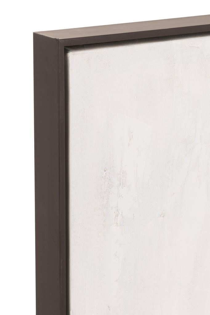 Schilderij Afrikaanse Vrouw Hout/Canvas Bruin/Grijs set van 2 - Schilderij - J-Line - livinglovely.nl