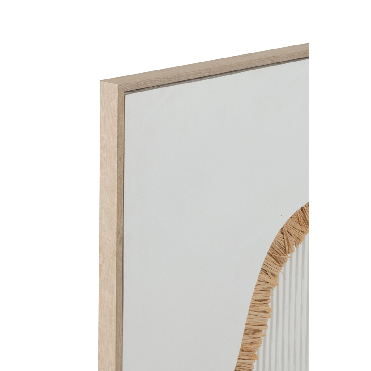 Schilderij Hooi Canvas Wit Set van 2 J-Line