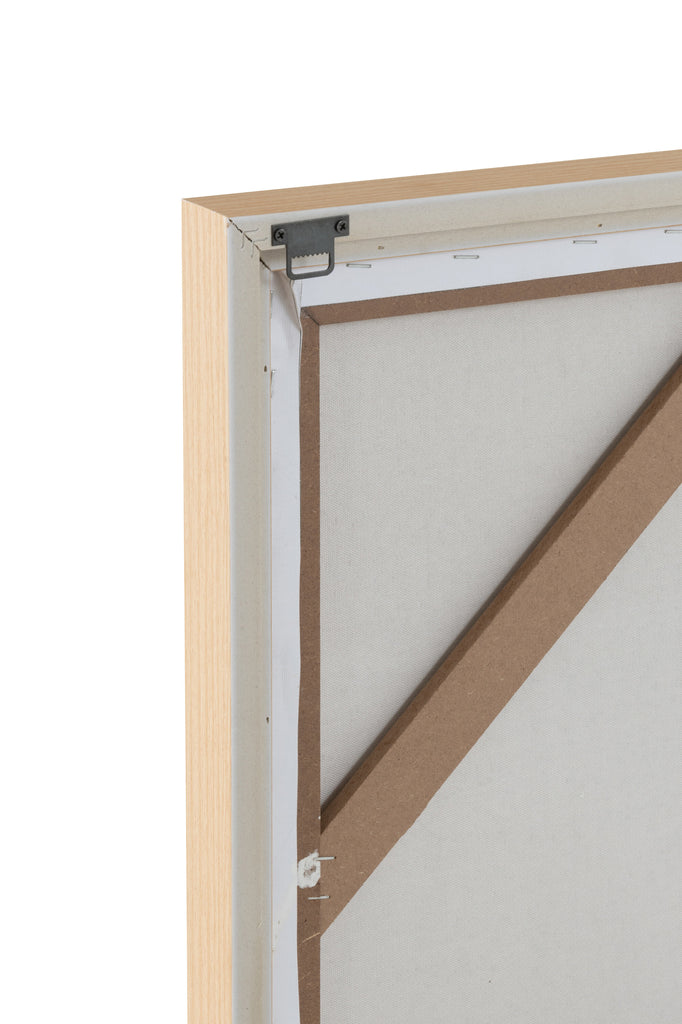 Schilderij Lauwra Canvas Wit - Schilderij - J-Line - livinglovely.nl