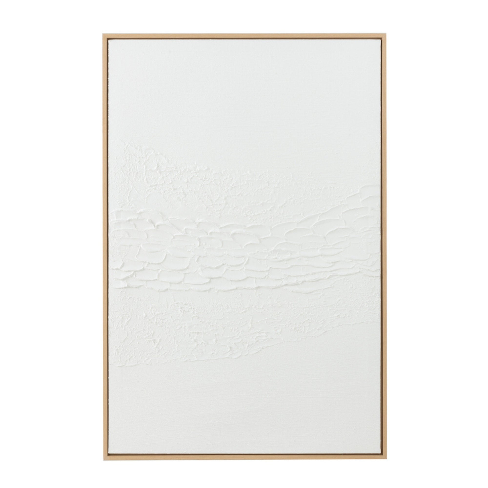 Schilderij Lauwra Canvas Wit - Schilderij - J-Line - livinglovely.nl