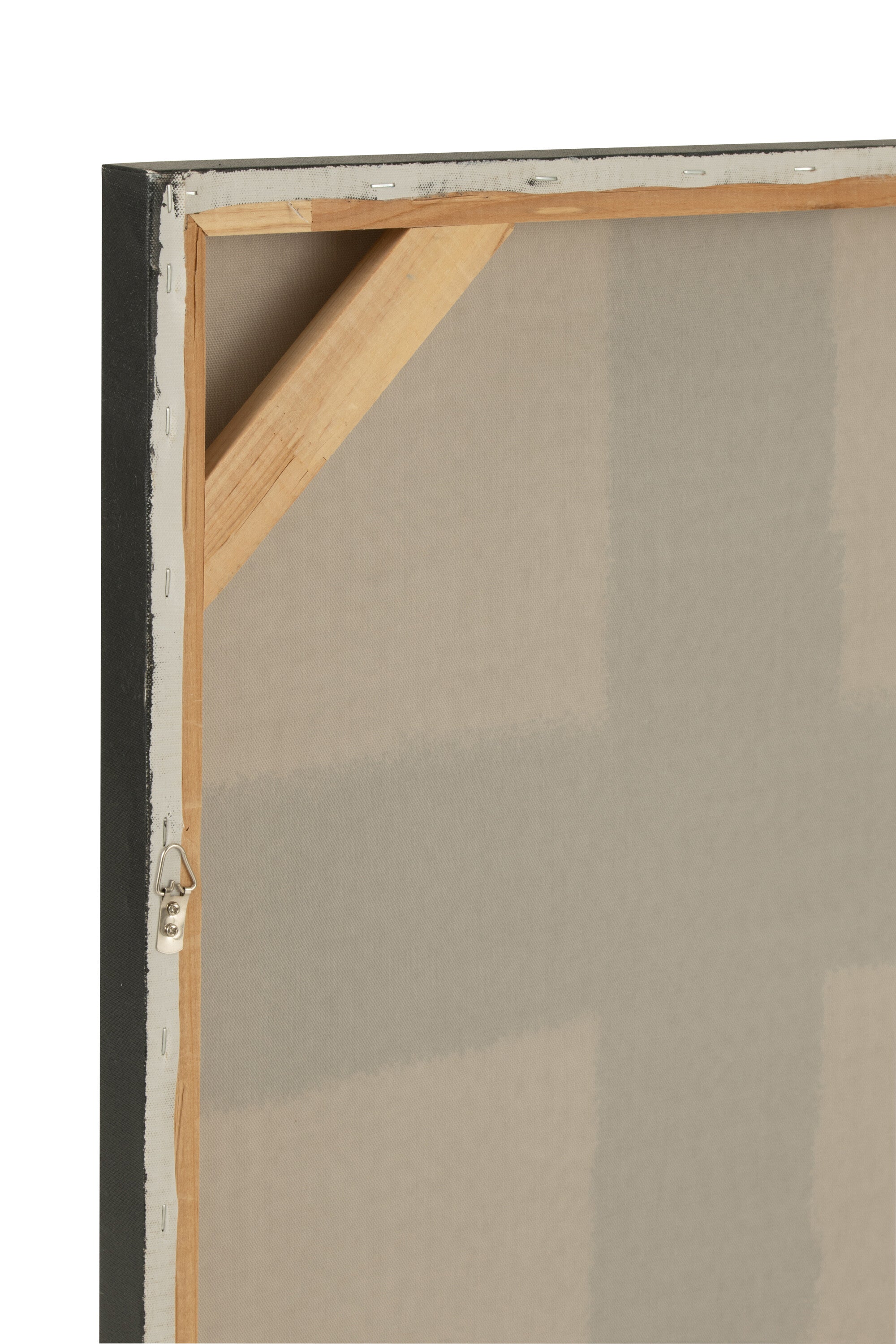 Schilderij Vierkant Acrylverf/Canvas Wit/Zwart - Schilderij - J-Line - livinglovely.nl