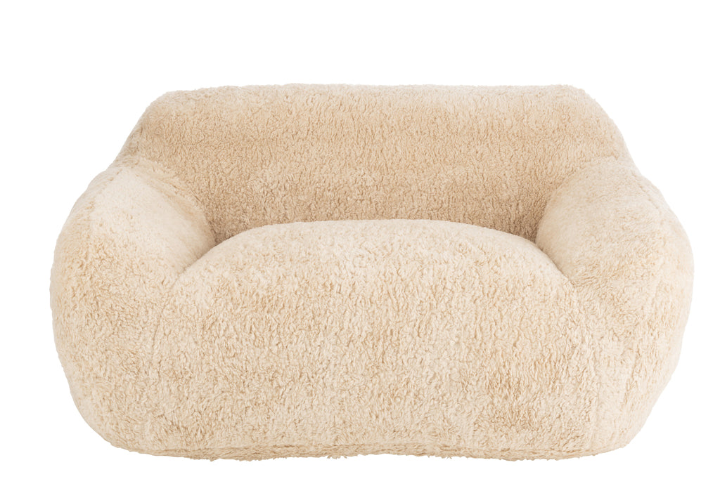 Shearl 1-zits Sofa Cream Large J-Line - Fauteuil - J-Line - livinglovely.nl
