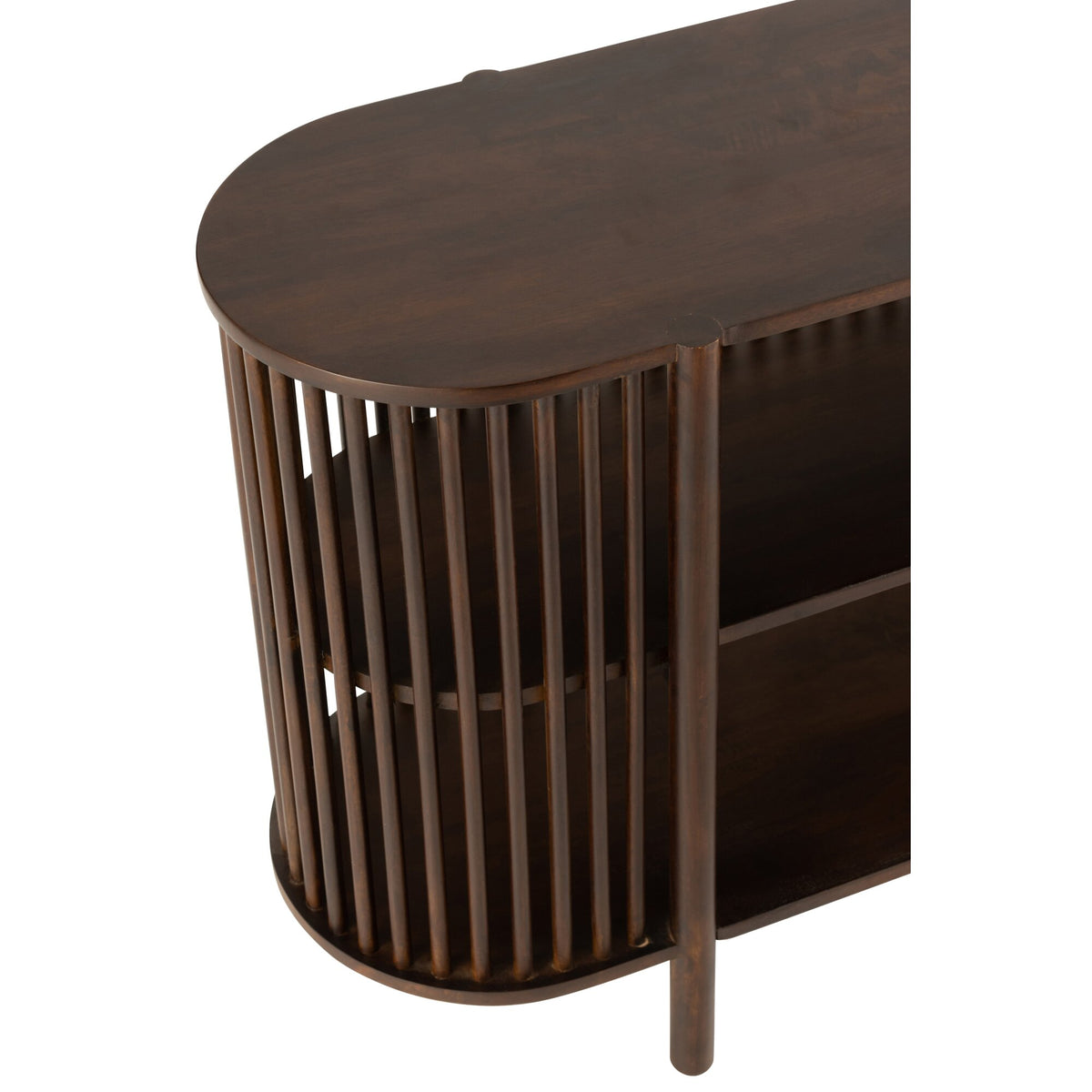 Sidetable Conie 2 Planken Mangohout Donkerbruin J-Line