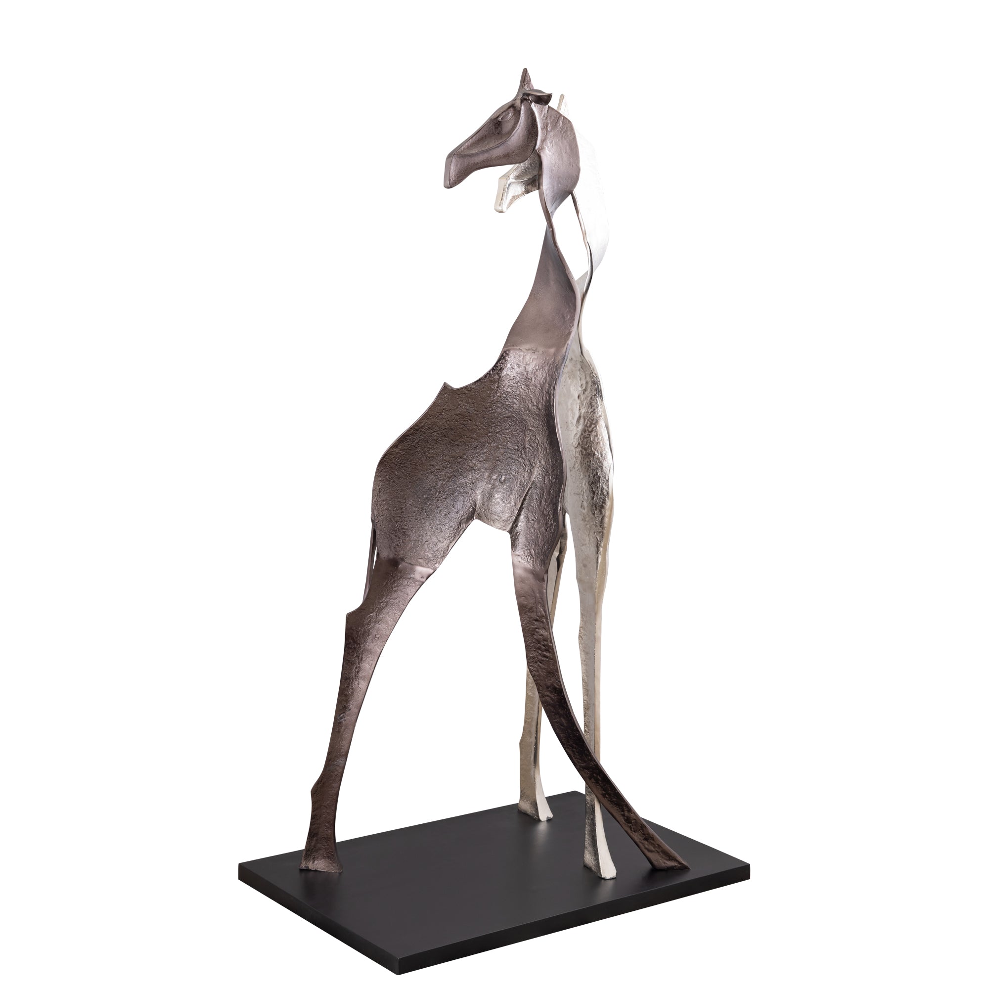Skye Black Statue Giraffe Large PTMD - Beeld - PTMD - livinglovely.nl
