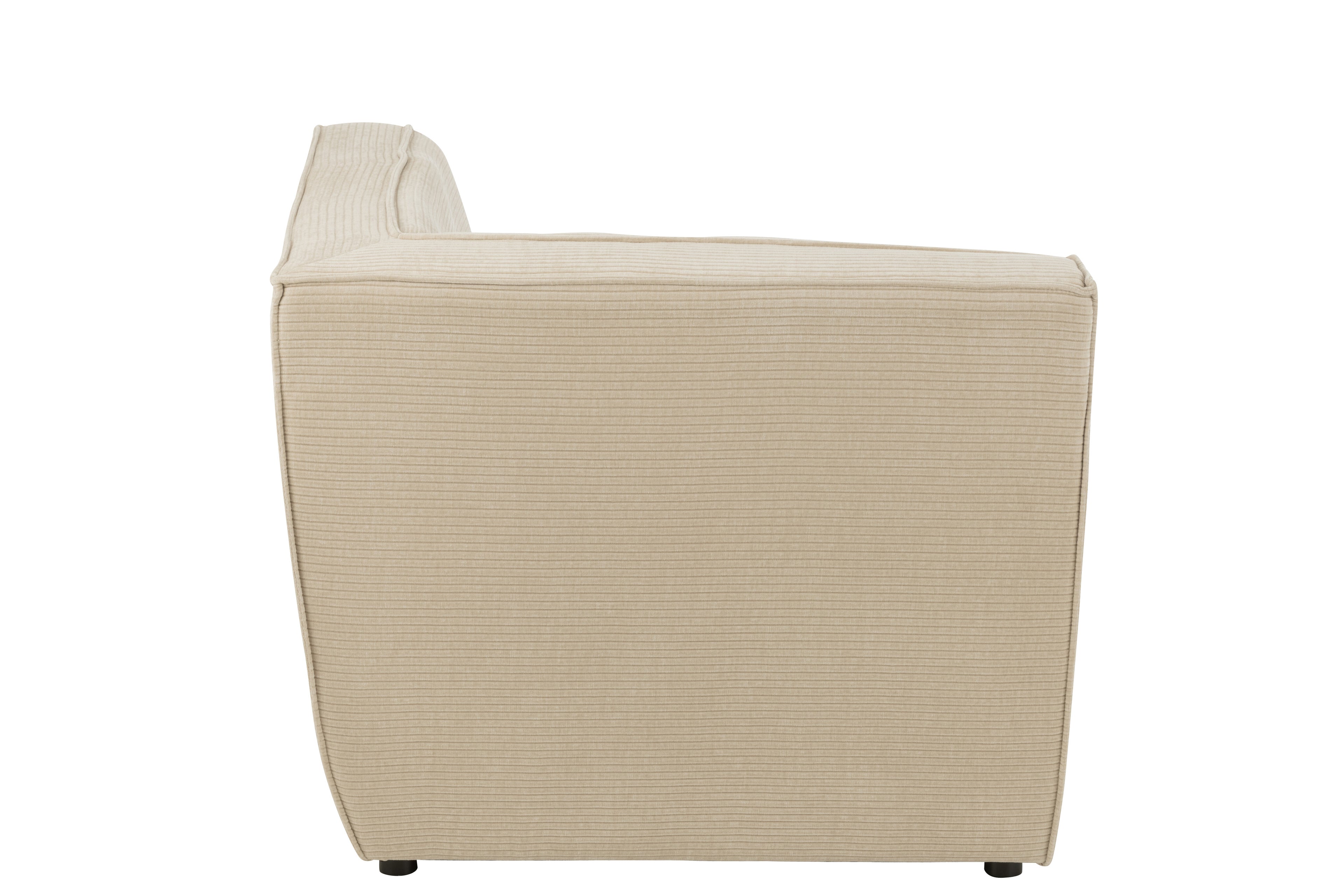 Sofa Corner Grid Poplar Wood/Foam Beige - - J-Line - livinglovely.nl