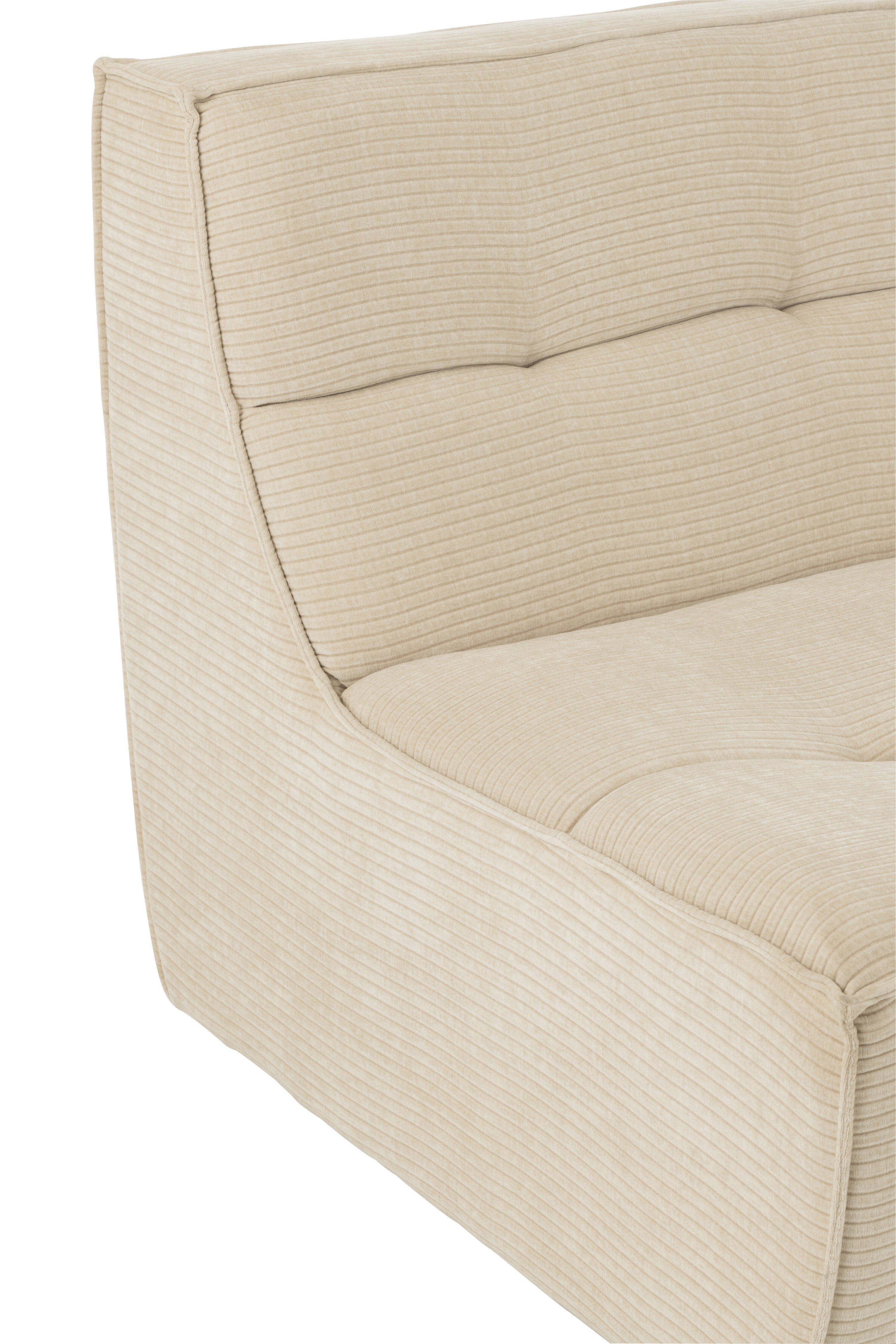 Sofa Grid Poplar Wood/Foam Beige - - J-Line - livinglovely.nl