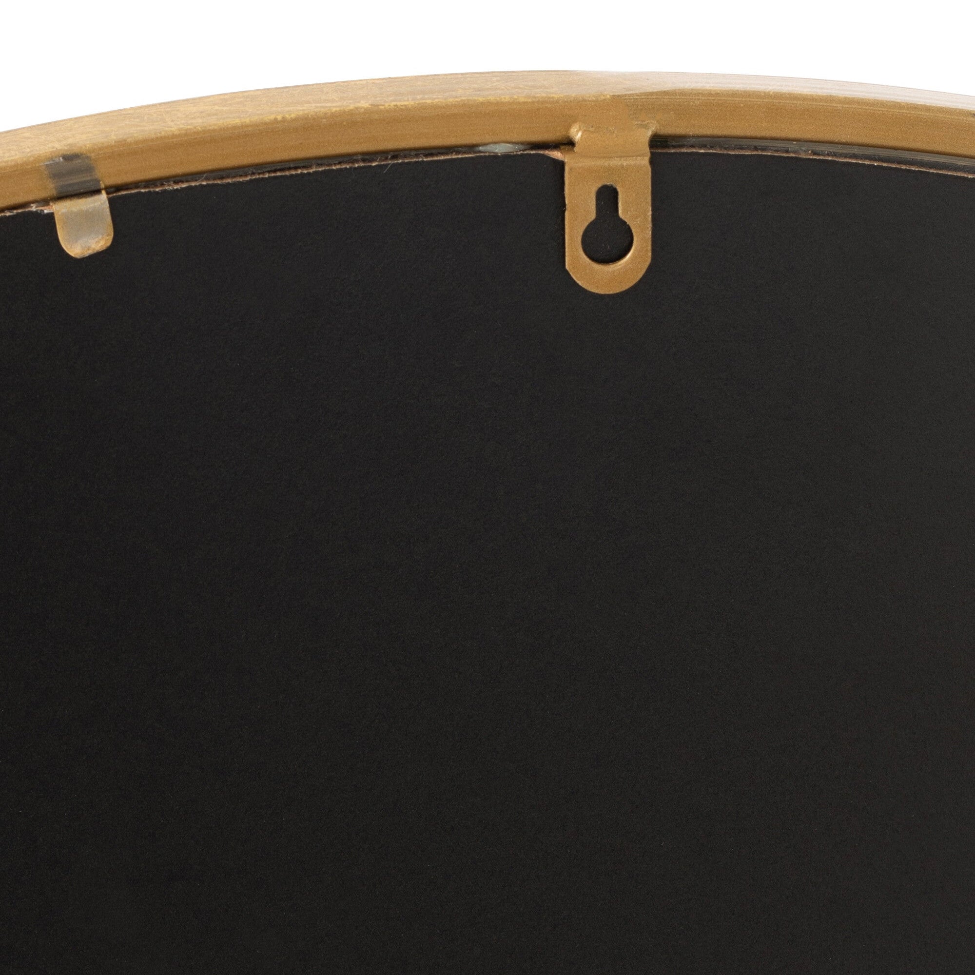 Spiegel Mona Rond Ijzer/Glas Goud Large - Spiegel - J-Line - livinglovely.nl