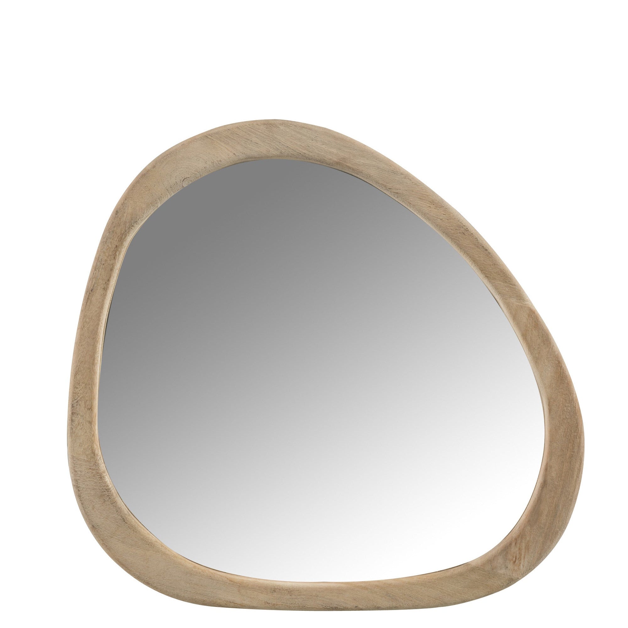 Spiegel Onregelmatig Mangohout Small - Spiegel - J-Line - livinglovely.nl