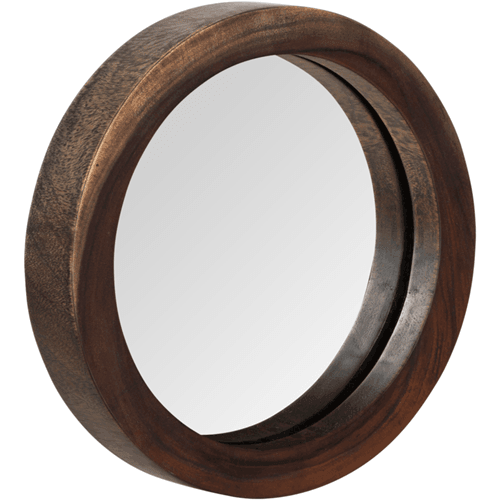 Spiegel Reflections Rond Small van MUST Living, zijaanzicht met de opstaande rand van 6 cm