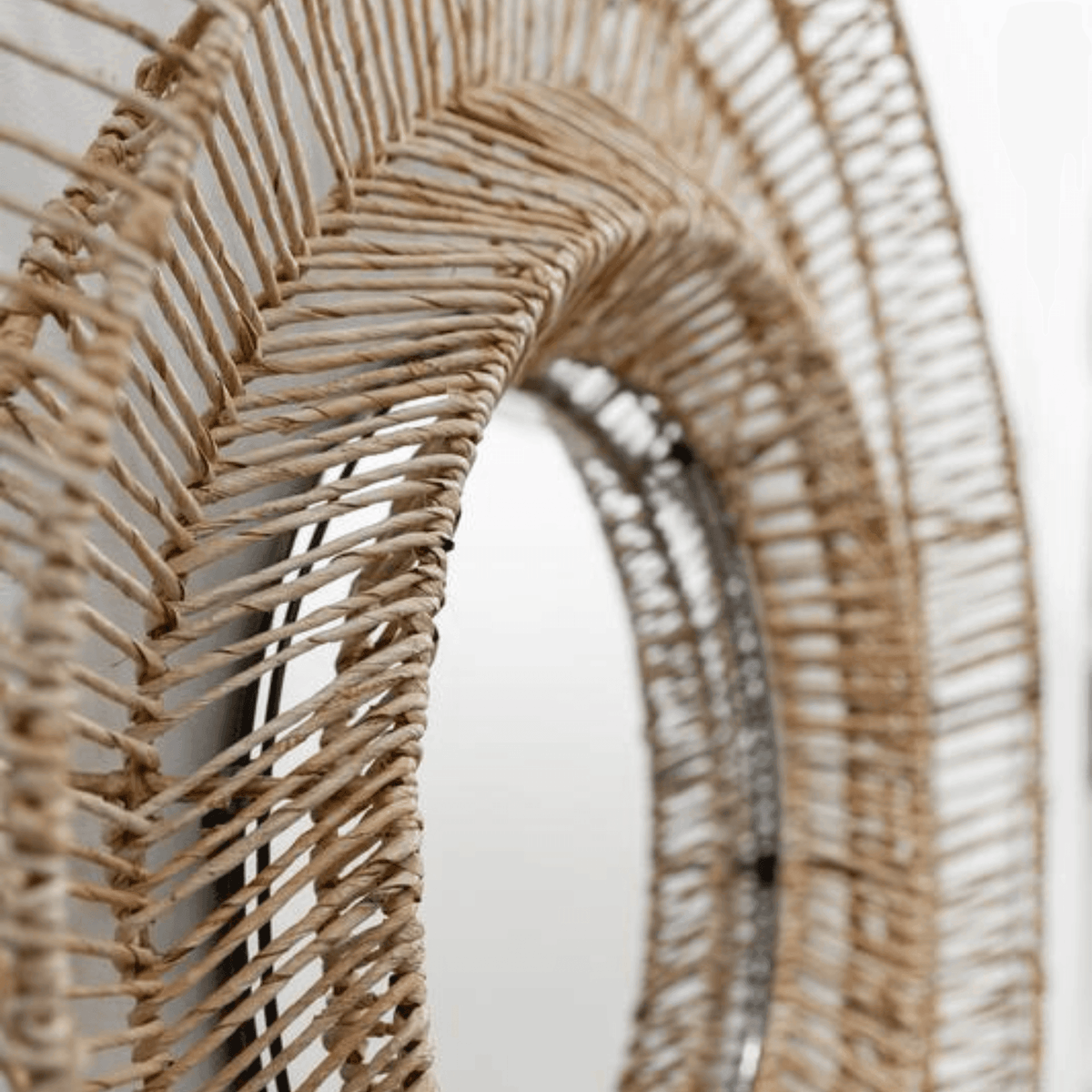Ronde abaca spiegel San Miguel Ø70cm MUST Living
