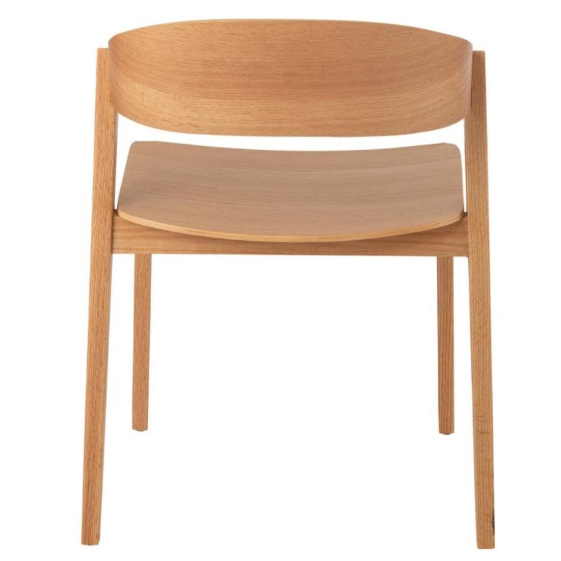 Stoel Laga Eikhout/Multiplex Naturel - Eetkamerstoel - J-Line - livinglovely.nl