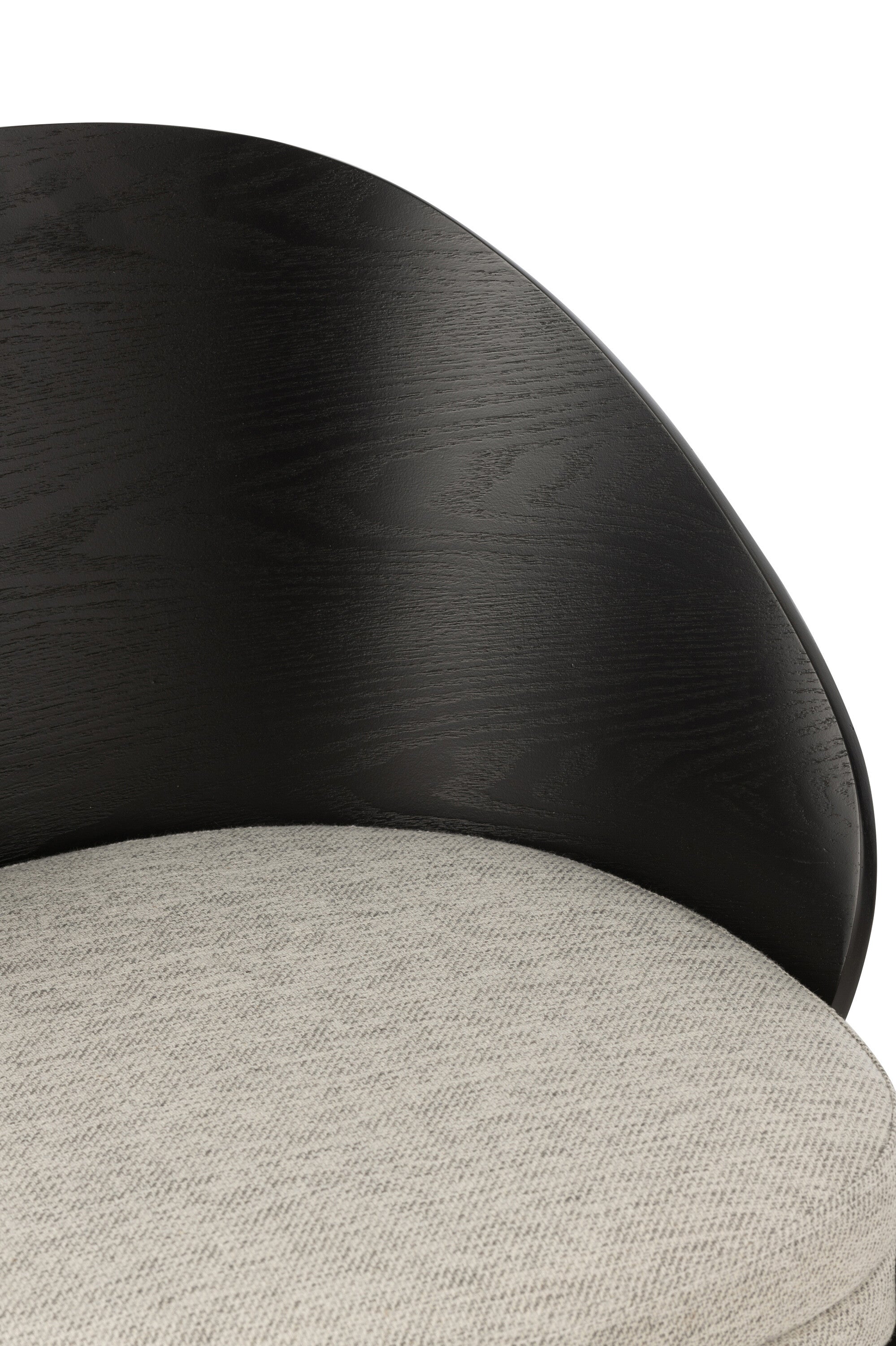 Stoel Lone Multiplex/Metaal Zwart/Grijs - Eetkamerstoel - J-Line - livinglovely.nl