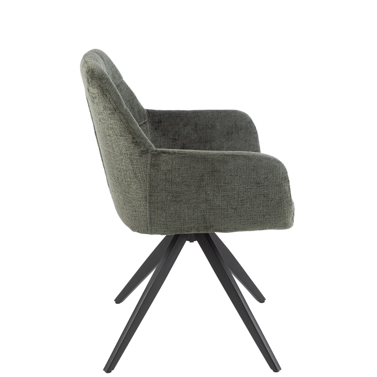 Stoel Louna Ijzer/Acryl Groen J-Line