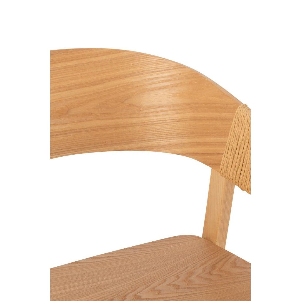 Stoel Naga Essenhout/Touw Naturel J-Line