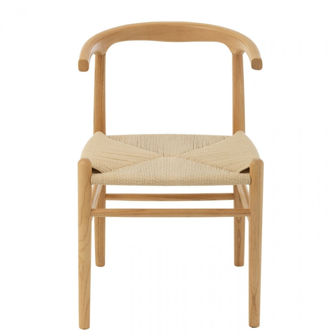 Stoel Toon Beukenhout/Touw Naturel - Eetkamerstoel - J-Line - livinglovely.nl