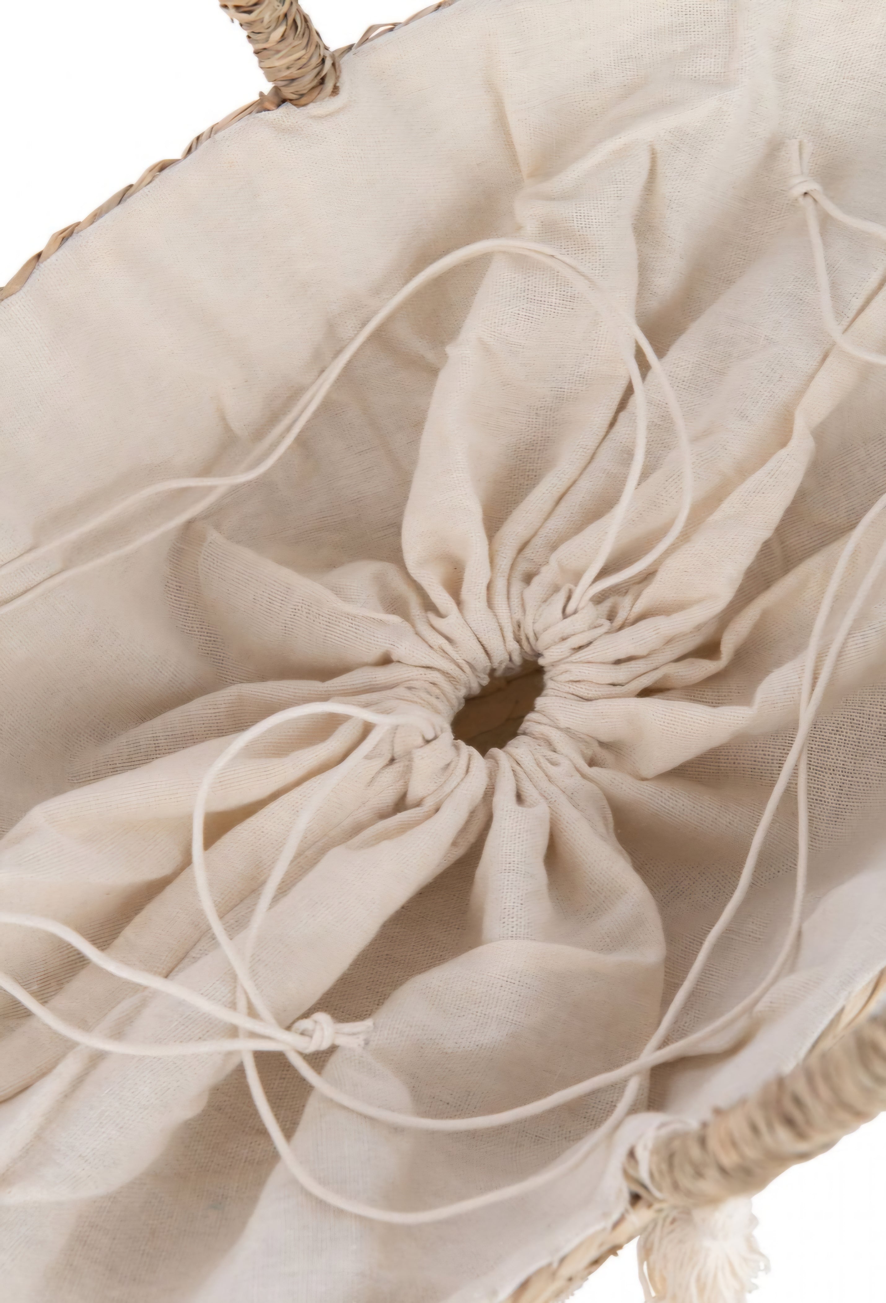 Strandtas Bonjour/Hello Kwast Jute Naturel/Wit Assortiment Van 2 - Tas - J-Line - livinglovely.nl