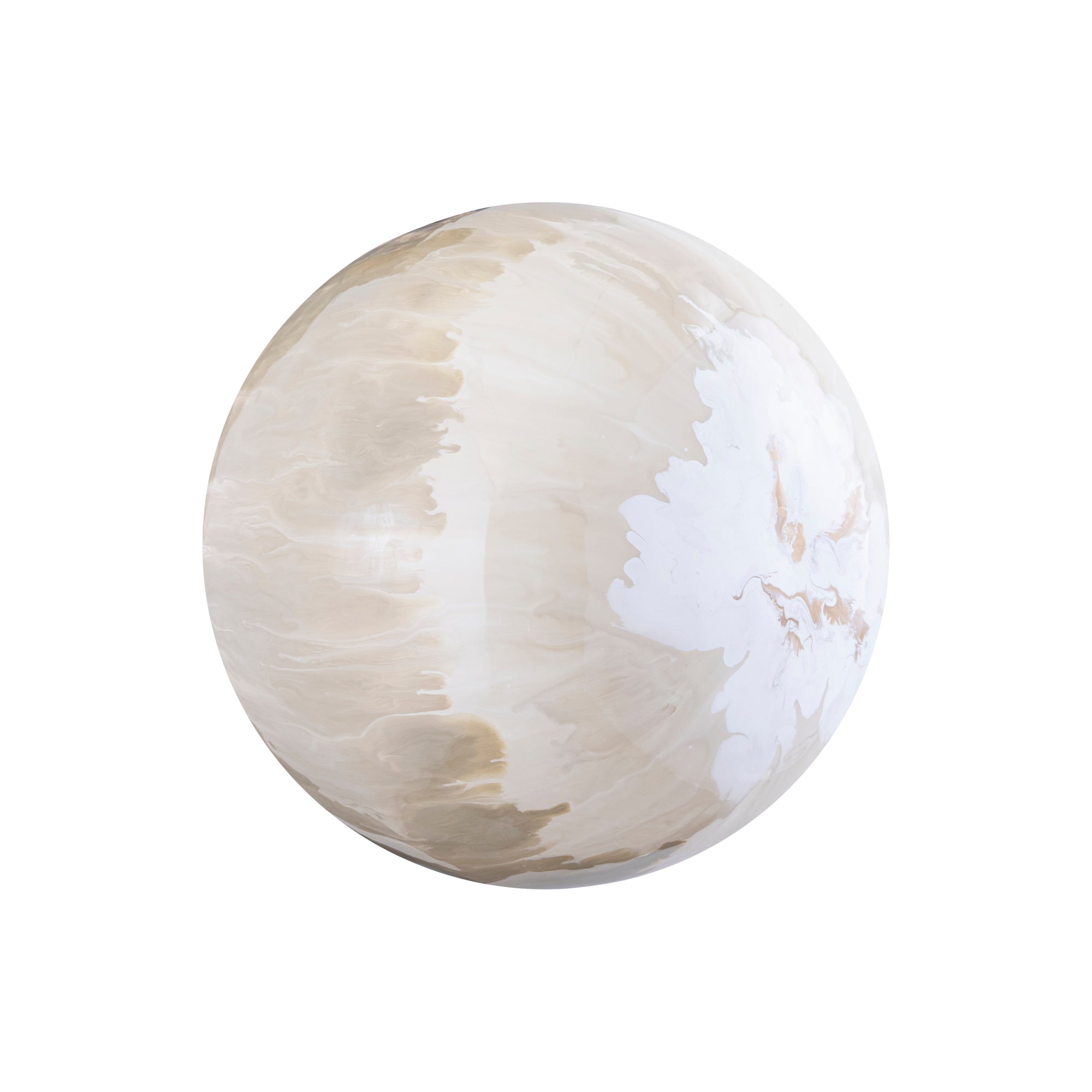 Sufyan Cream Enamel Round Iron Wall Ball Set van 3 PTMD - Wanddecoratie - PTMD - livinglovely.nl