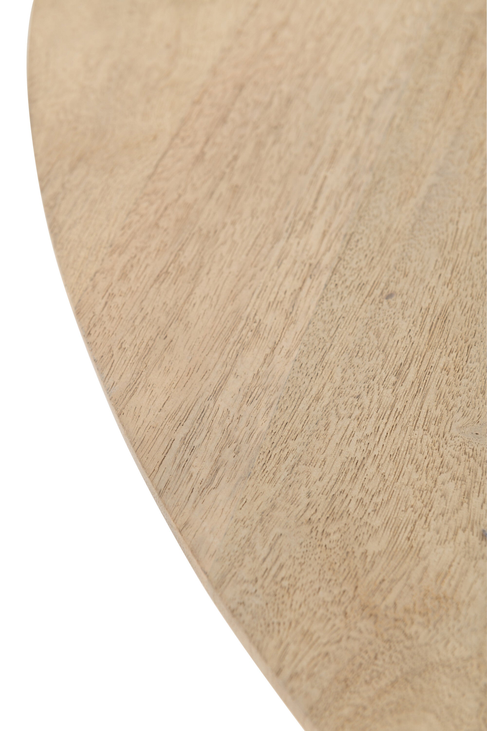 Tafel Eli Mango Hout Naturel Dia 110cmx82,5cm J-Line - Eetkamertafel - J-Line - livinglovely.nl