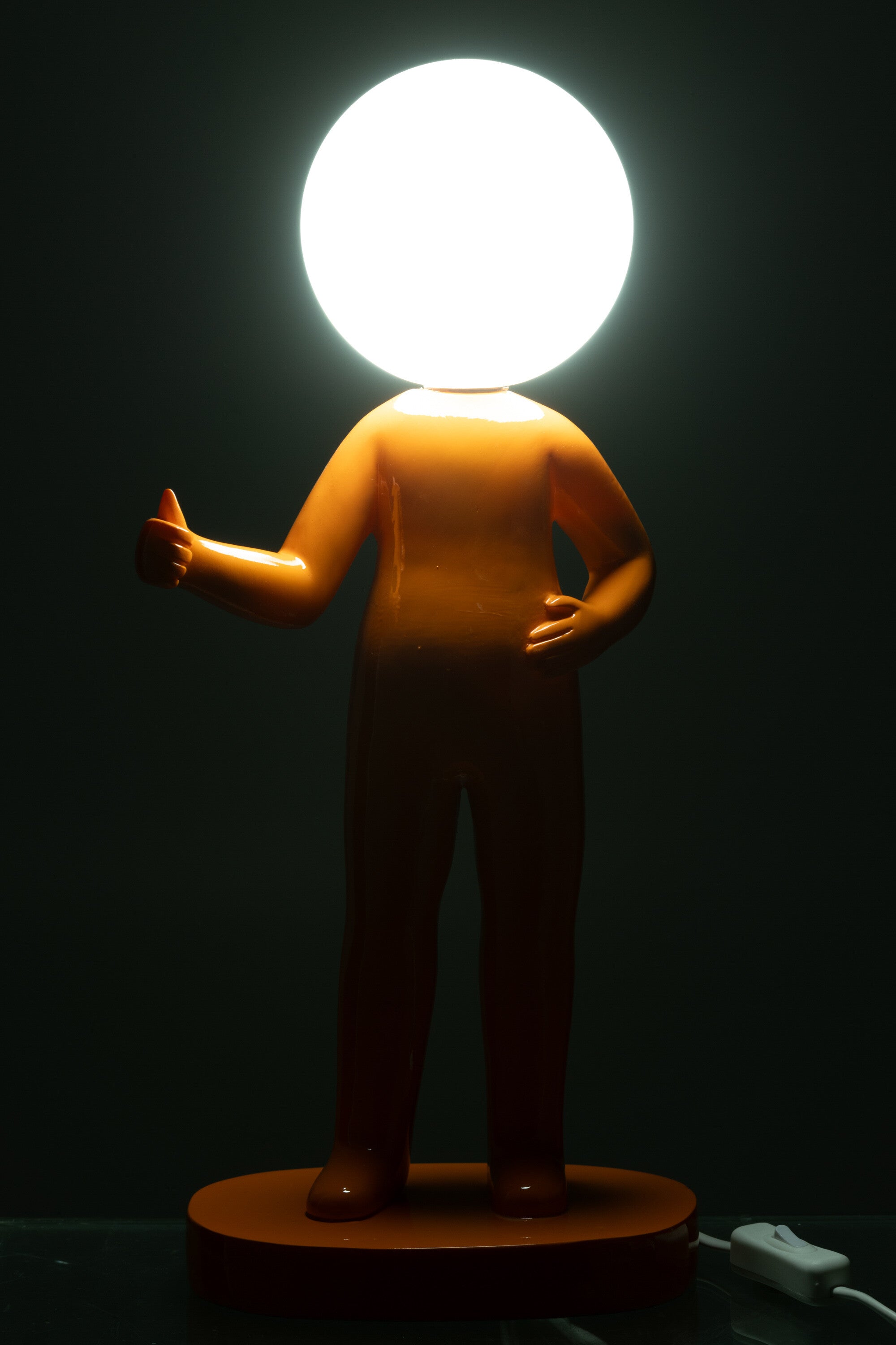 Tafellamp Duim Hars Oranje - Tafellamp - J-Line - livinglovely.nl