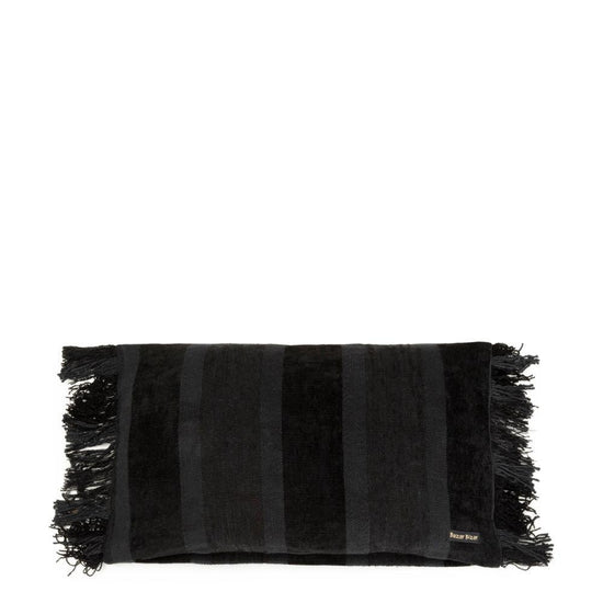 The Oh My Gee Cushion Cover - Black Velvet - 30x50 , Kussenhoes , Bazar Bizar , livinglovely.nl