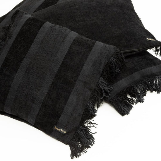 The Oh My Gee Cushion Cover - Black Velvet - 35x100 , Kussenhoes , Bazar Bizar , livinglovely.nl