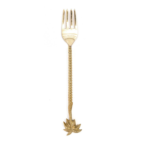 The Palm Tree Fork - Gold , vork , Bazar Bizar , livinglovely.nl
