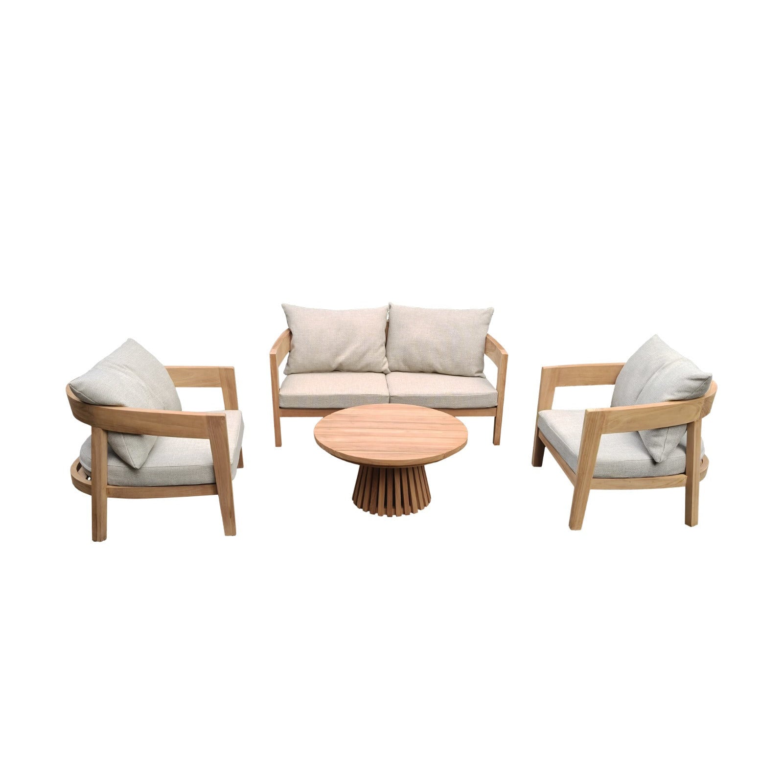 Tuinset Bilbao Teakhout Naturel van Livingfurn