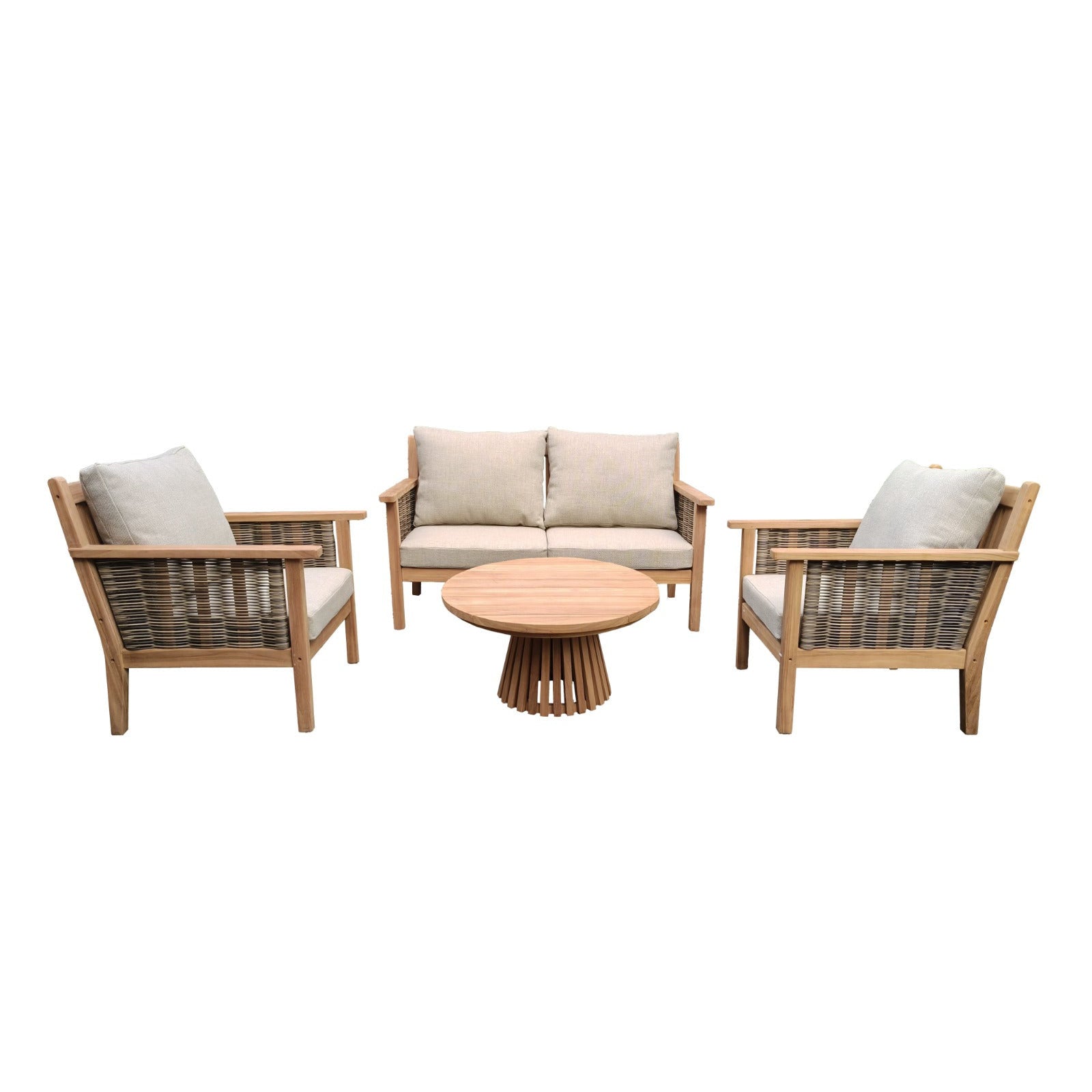 Tuinset Malaga Teakhout Naturel van Livingfurn