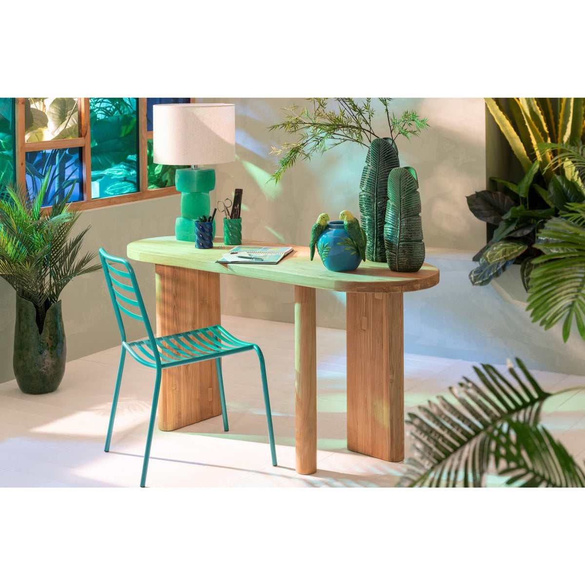 Tuinstoel Dedi Turquoise Metaal J-Line