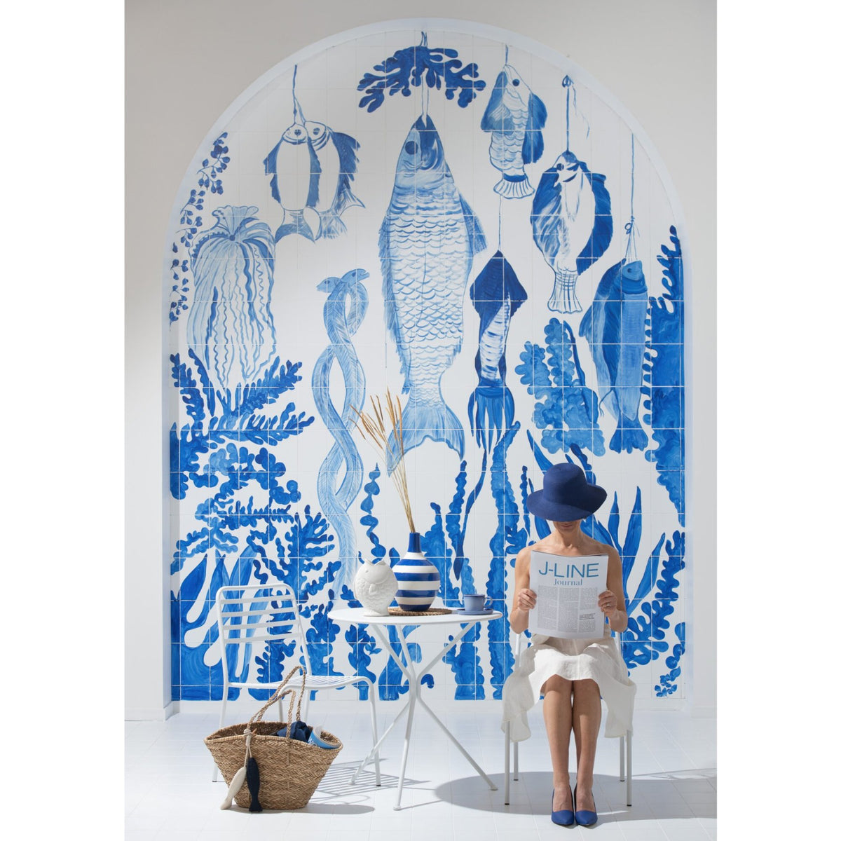 Tuintafel Tripod Rond Metaal Wit Large J-Line