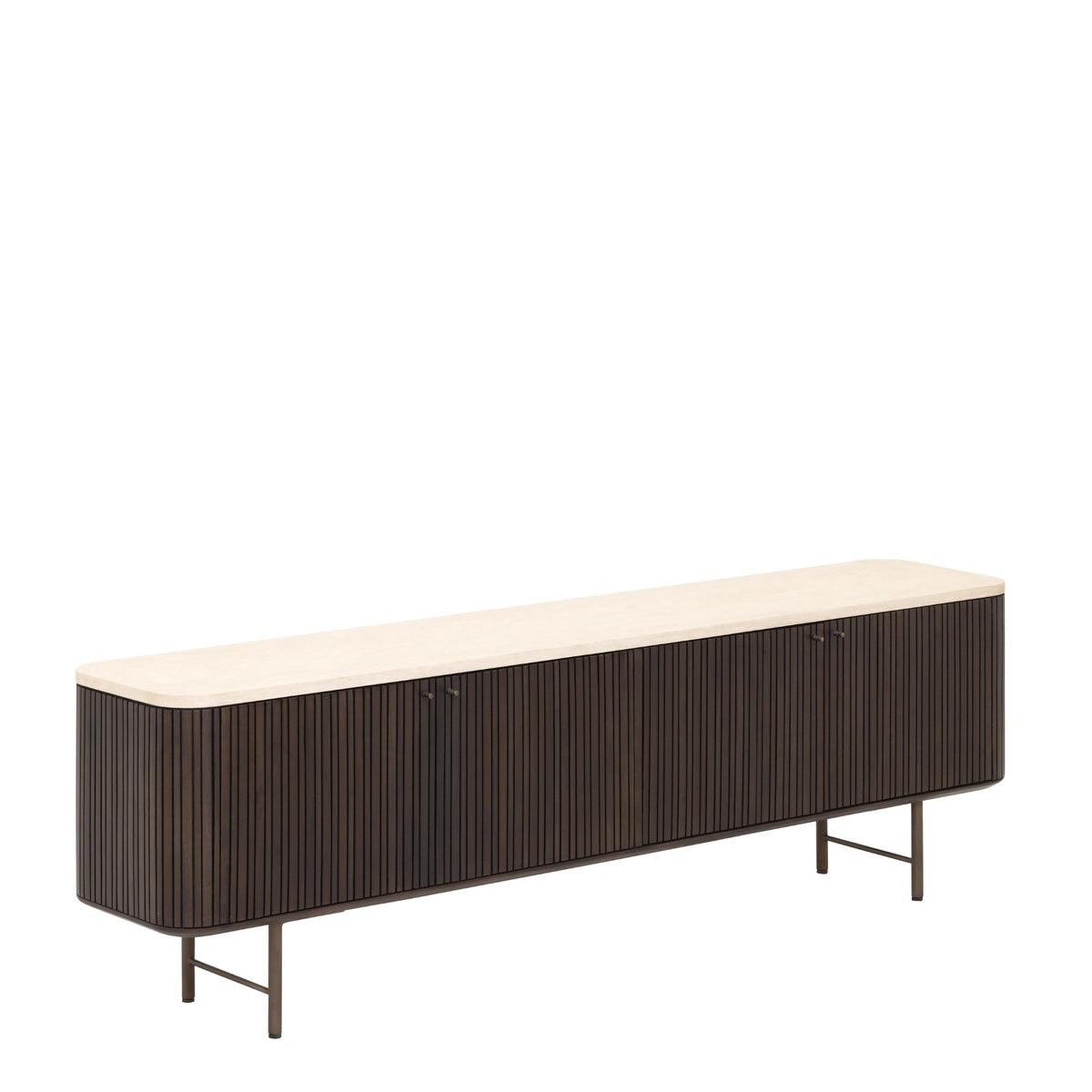 Achterzijde met kabeldoorvoer van het TV-meubel Maroon 140cm