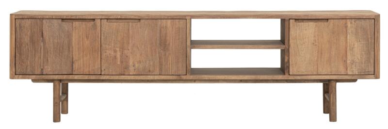 TV stand Bliss No.2 medium, 3 doors, 2 open racks - - DTP Home - livinglovely.nl
