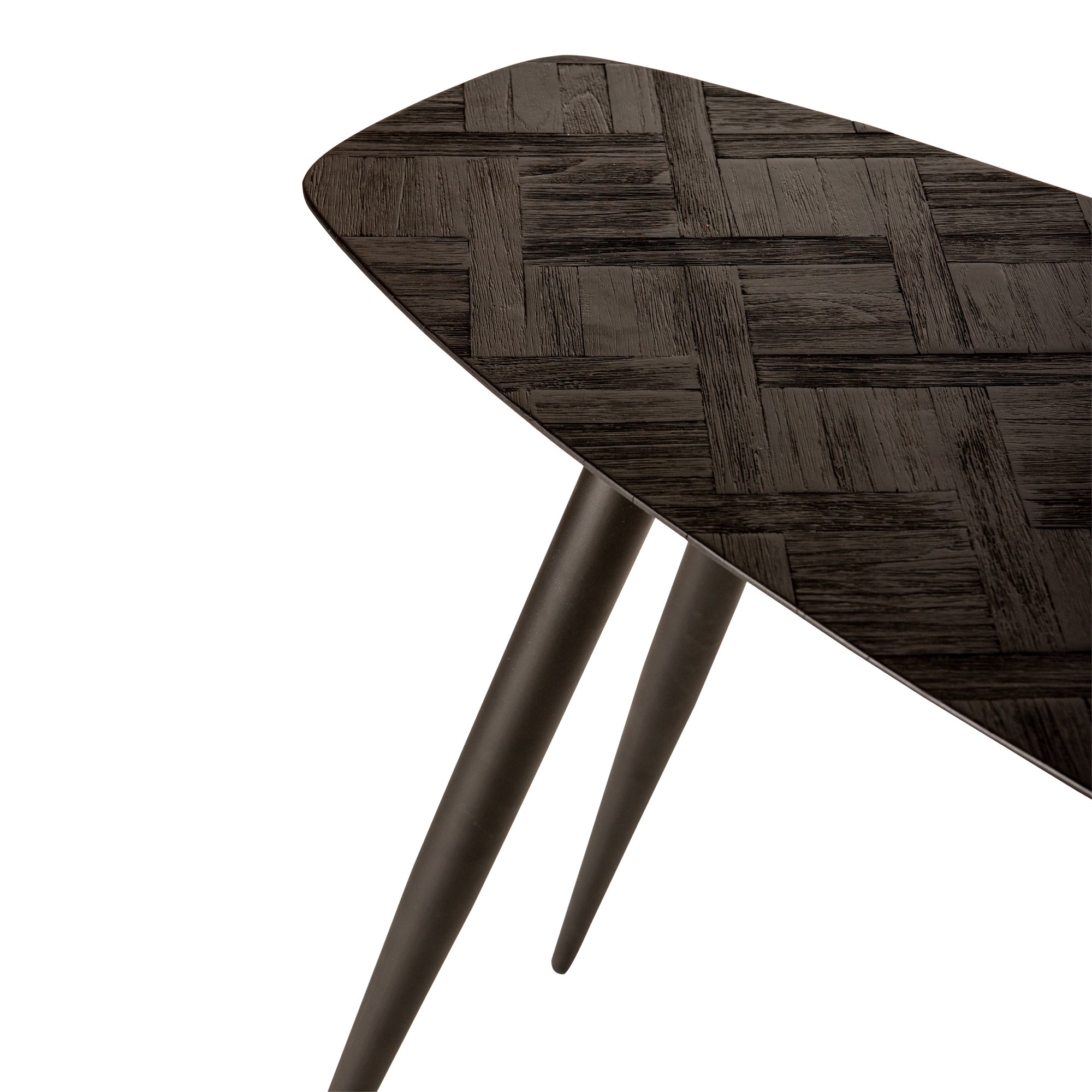 Tyano Black Recycled Teak Wood Side Table PTMD - Sidetable - PTMD - livinglovely.nl