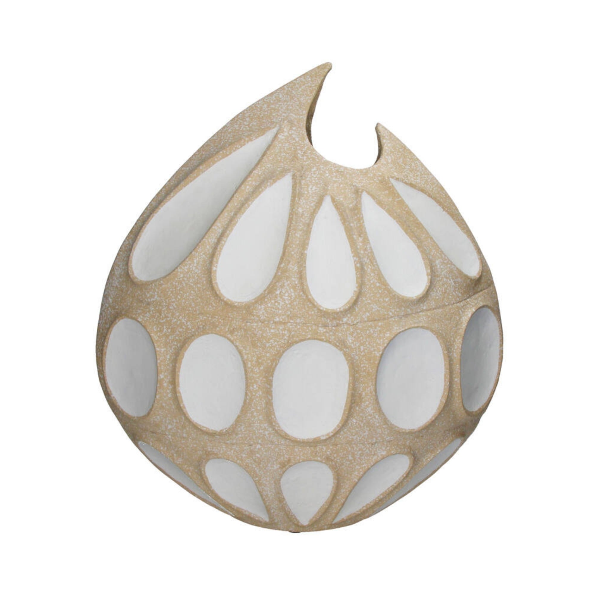 Vaas Lillian Papermache Zand 48,3x22,9x53,3cm - Vaas - Living Lovely - livinglovely.nl