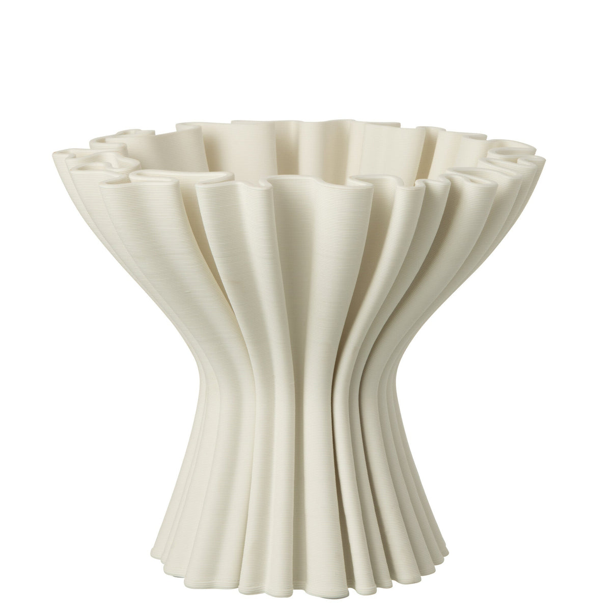 Vaas Porselein Wit J-Line - Vaas - J-Line - livinglovely.nl