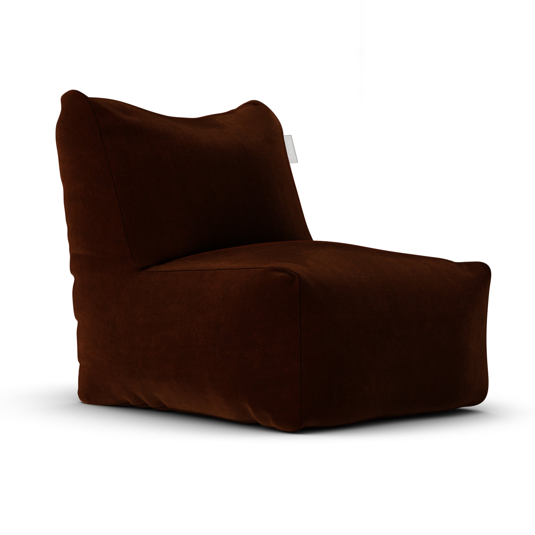 Velvet Lounge SeatXL Copper van Laui Lounge, koperrode loungestoel van velvet voor binnen