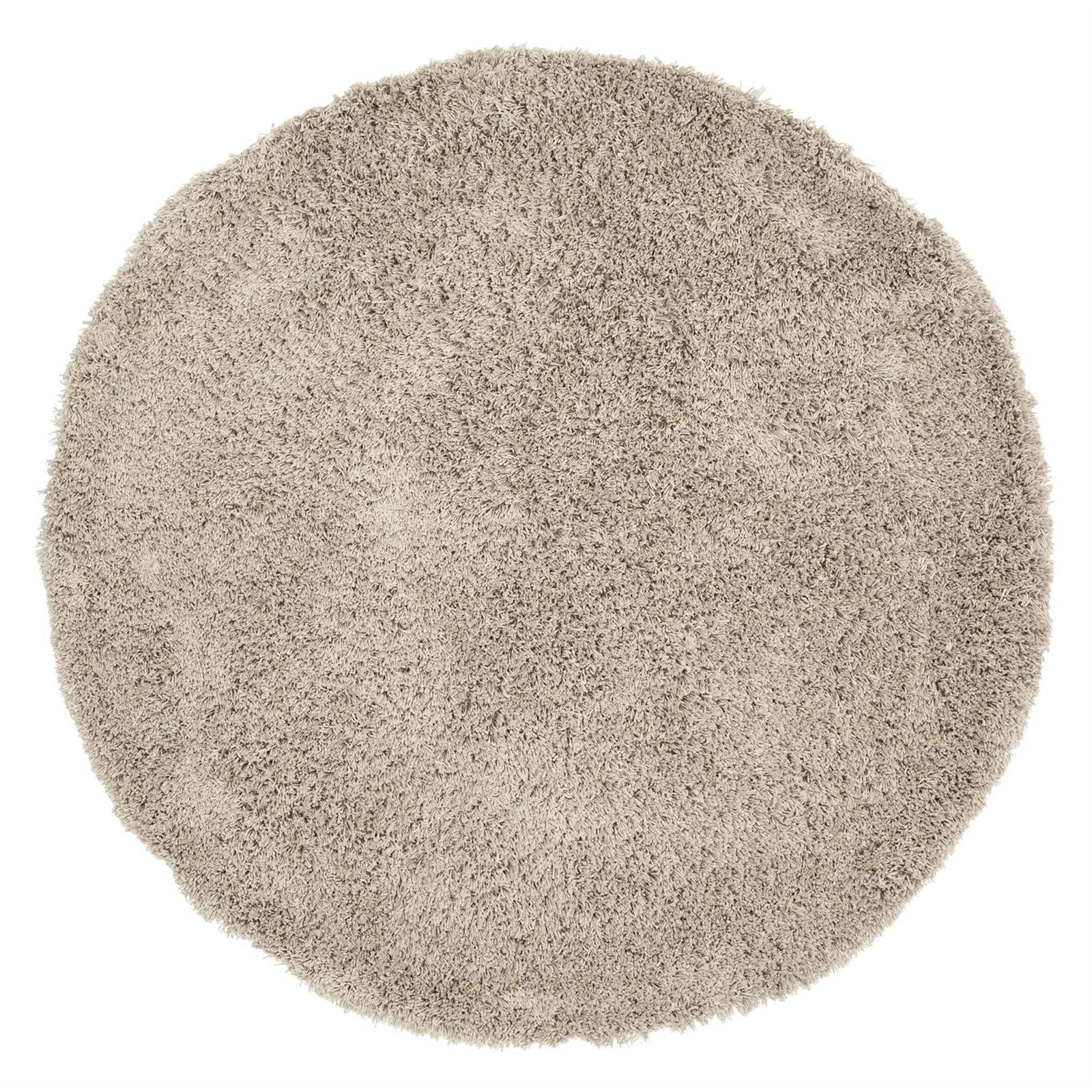 Vloerkleed Celeste Taupe Rond 150cm van MUST Living in taupe, 100% polyester, volledig in beeld op een neutrale achtergrond