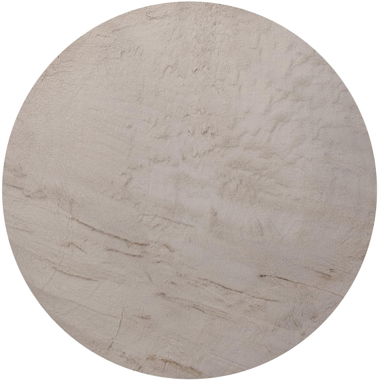 Vloerkleed Lodge Taupe Rond 160cm van MUST Living in taupe, 100% polyester, volledig in beeld op een neutrale achtergrond
