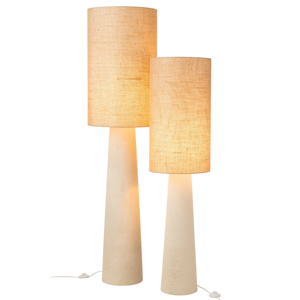 Vloerlamp Ava Glasvezel/Jute Naturel Large H168,5cm J-Line