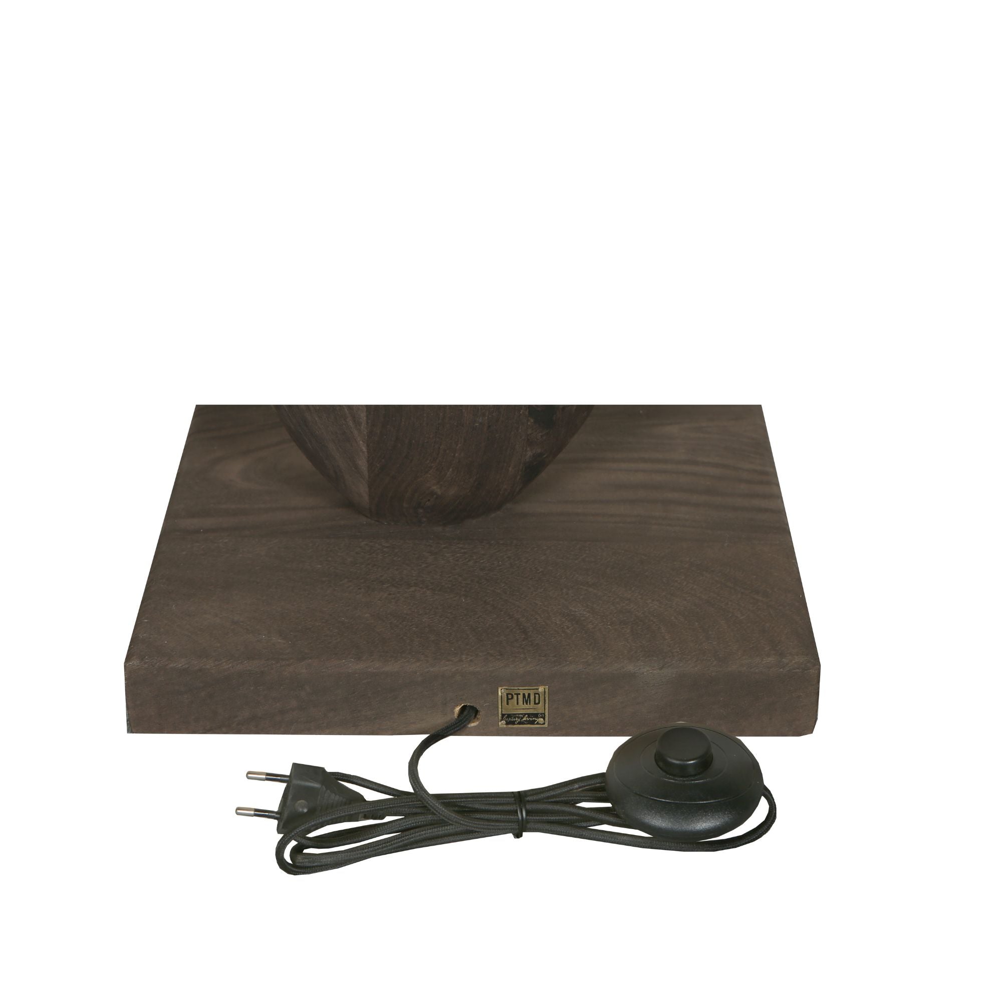 Vloerlamp Kodey Brown Mango Wood Base PTMD - Vloerlamp - PTMD - livinglovely.nl